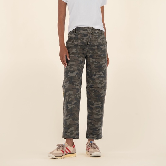 Kut from the Kloth Ashton High Rise Wide Leg, Exclusive Size 44 / Olive - Picture 1 of 3